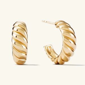 Mejuri Croissant Dome Earrings